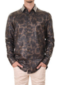 Black Gold Snake Knit Shirt