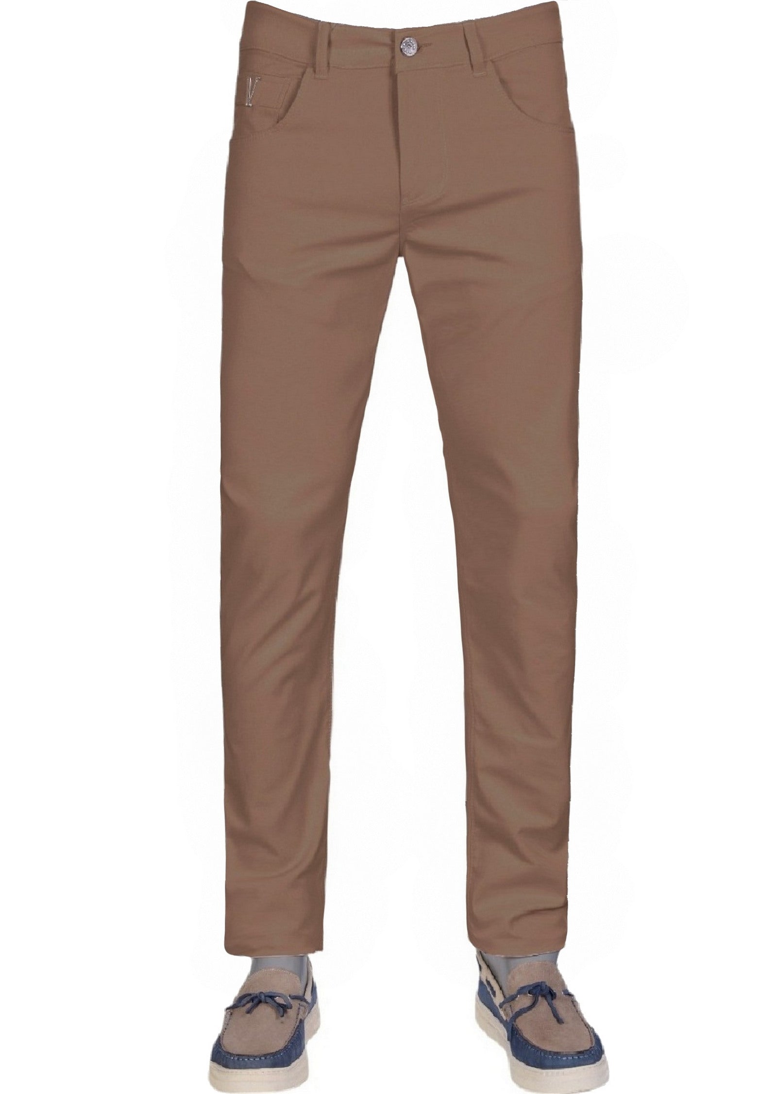Brown "V-metal 2" Tech Pants